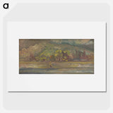 Landscape with a river - アーノルド ピーター ワイズ クビンチャン Poster.