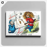 アートパネル-The British Lion from Un-Natural History Not Taught In Bored Schools
 - 大英図書館 Canvas.