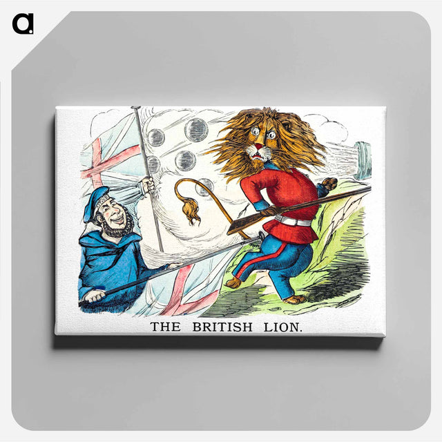 アートパネル-The British Lion from Un-Natural History Not Taught In Bored Schools
 - 大英図書館 Canvas.