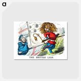 アートポストカード-The British Lion from Un-Natural History Not Taught In Bored Schools
 - 大英図書館 Postcard.