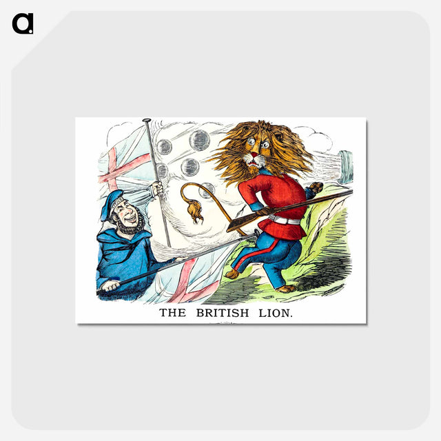 アートポストカード-The British Lion from Un-Natural History Not Taught In Bored Schools
 - 大英図書館 Postcard.