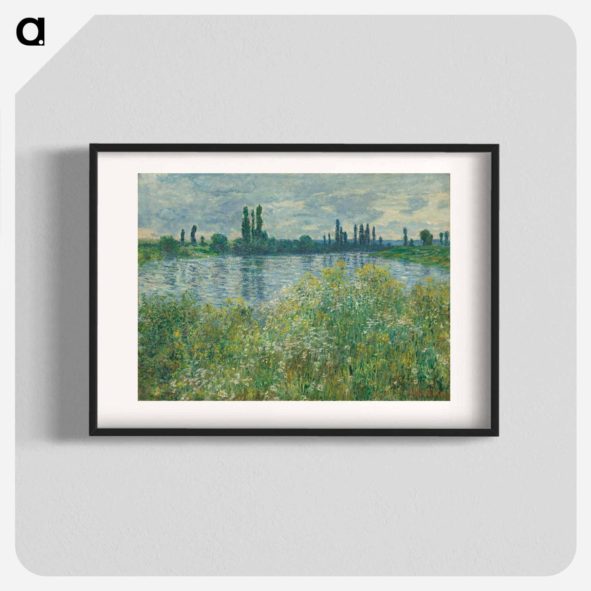 Banks of the Seine, Vétheuil - Claude Monet Poster.