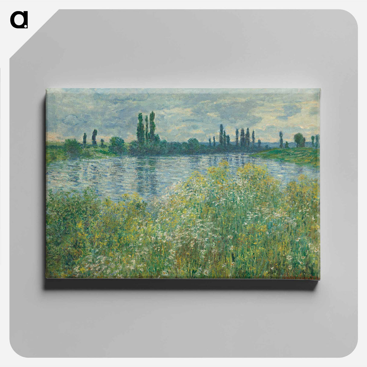 Banks of the Seine, Vétheuil - クロード モネ Canvas.