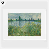Banks of the Seine, Vétheuil - クロード モネ Poster.