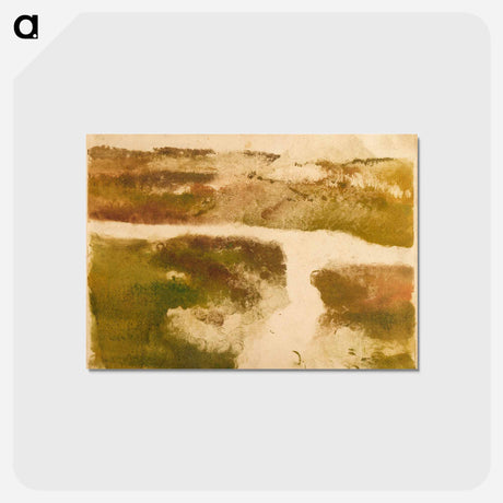 アートポストカード-Mountain Landscape - エドガー ドガ Postcard.