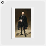 アートポストカード-The Tragic Actor (Rouvière as Hamlet) - エドゥアール マネ Postcard.