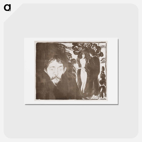 Jealousy - エドヴァルド ムンク Postcard.