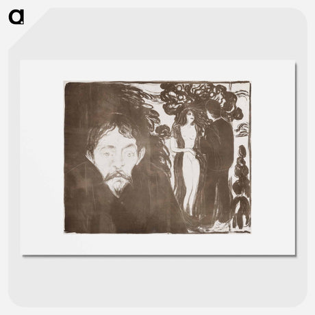 アートポスター-Jealousy - エドヴァルド ムンク Poster.