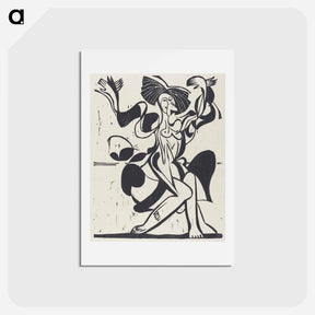 アートポストカード-Mary Wigman's Dance - エルンスト ルートヴィヒ キルヒナー Postcard.