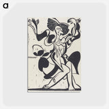 アートポストカード-Mary Wigman's Dance - エルンスト ルートヴィヒ キルヒナー Postcard.