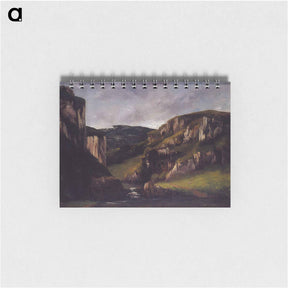 アートメモ帳-Cliffs near Ornans - ギュスターヴ クールベ Memo.