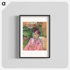 アートポスター-Woman in the Garden of Monsieur Forest - アンリ ド トゥールーズ ロートレック Poster.