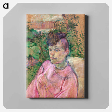 アートパネル-Woman in the Garden of Monsieur Forest - アンリ ド トゥールーズ ロートレック Canvas.