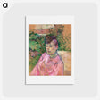 アートポストカード-Woman in the Garden of Monsieur Forest - アンリ ド トゥールーズ ロートレック Postcard.