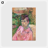 アートポストカード-Woman in the Garden of Monsieur Forest - アンリ ド トゥールーズ ロートレック Postcard.