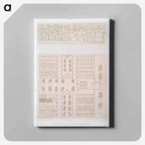 アートパネル-Tell el-Amarna Buildings Plan
 - エジプト美術史 Canvas.