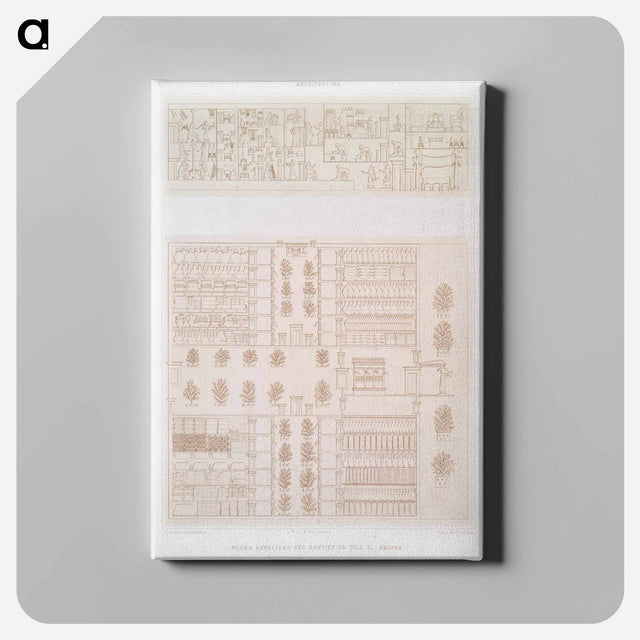 アートパネル-Tell el-Amarna Buildings Plan
 - エジプト美術史 Canvas.