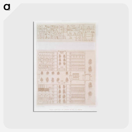 アートポストカード-Tell el-Amarna Buildings Plan
 - エジプト美術史 Postcard.
