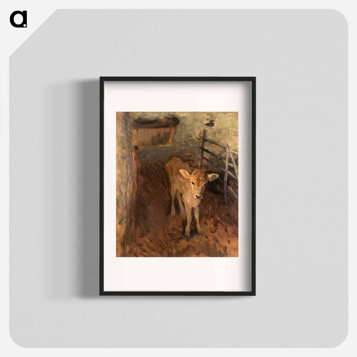 A Jersey Calf - John Singer Sargent Poster.