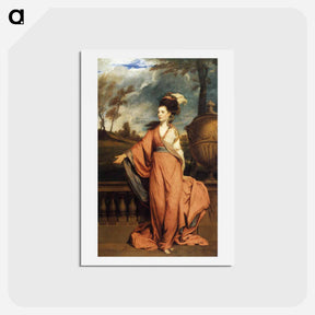 アートポストカード-Jane Fleming, later Countess of Harrington - ジョシュア レノルズ Postcard.