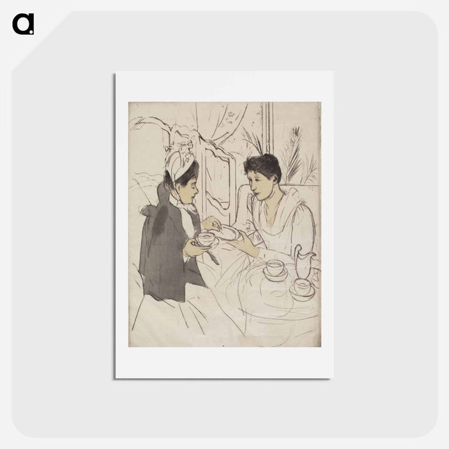 アートポストカード-Afternoon Tea Party - メアリー カサット Postcard.