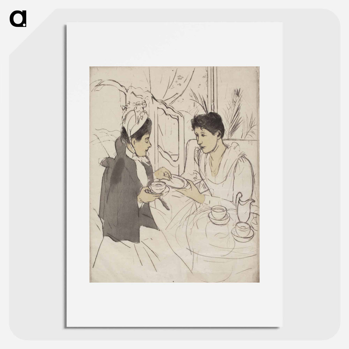 Afternoon Tea Party - メアリー カサット Poster.