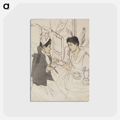 アートポストカード-Afternoon Tea Party - メアリー カサット Postcard.