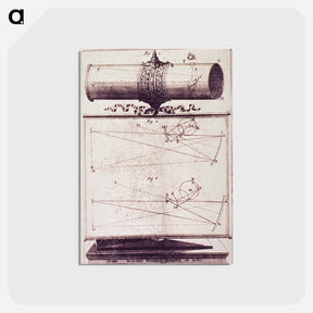 アートポストカード-Telescope and Diagrams of Light Reflection
 - 国立医学図書館 Postcard.