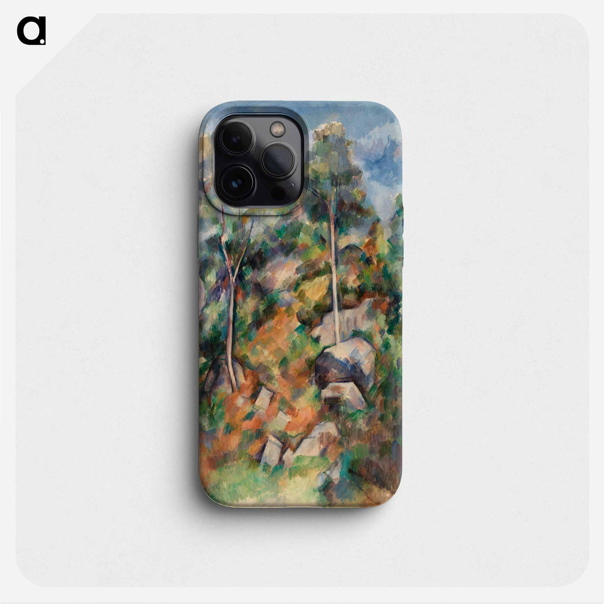 Rocks and Trees - Paul Cezanne Phone Case.