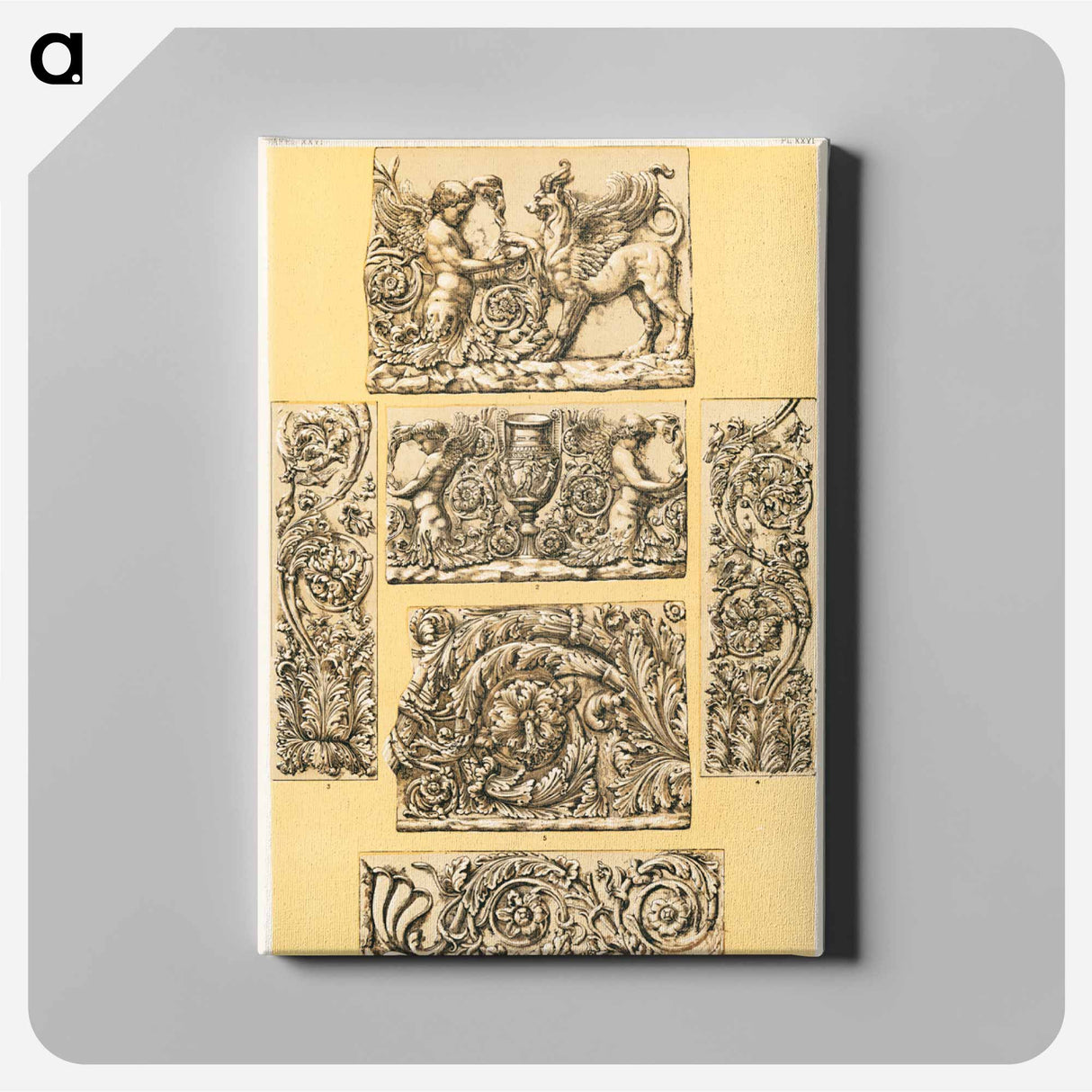 アートパネル-Nineteenth-Century Ornament Pattern
 - 装飾の文法 Canvas.