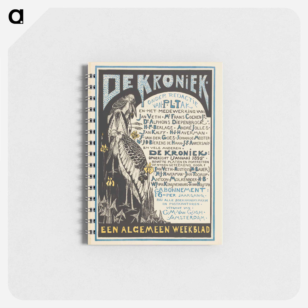 Reclamekaart voor 'De Kroniek' - テオ ヴァン ホイテマ Memo.