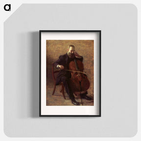 アートポスター-The Cello Player - トーマス エイキンズ Poster.
