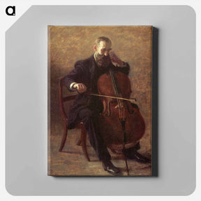 アートパネル-The Cello Player - トーマス エイキンズ Canvas.