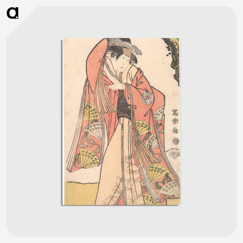二代目佐々木山三郎の大納言道長の娘乙姫 - 東洲斎 写楽 Postcard.