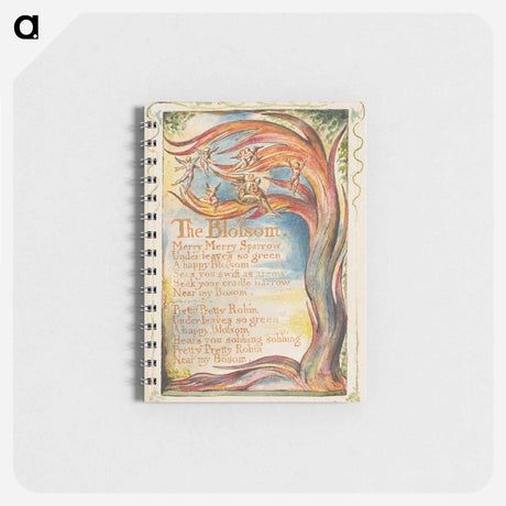 アートメモ帳-Songs of Innocence and of Experience: The Blossom: Merry Merry Sparrow - ウィリアム ブレイク Memo.