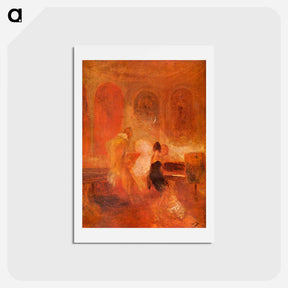 アートポストカード-Music Company, Petworth - ウィリアム ターナー Postcard.