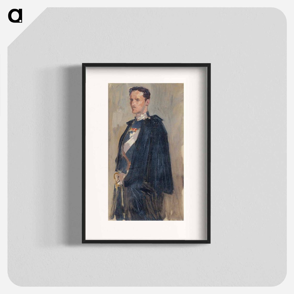 Skecth for the portrait of prince carl - アルバート エーデルフェルト Poster.