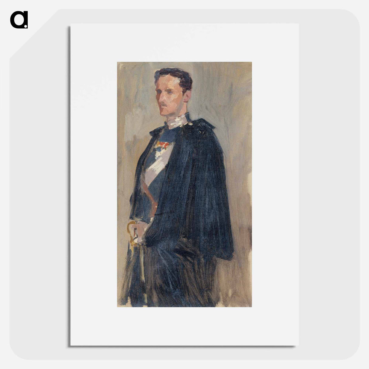 Skecth for the portrait of prince carl - アルバート エーデルフェルト Poster.
