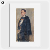Skecth for the portrait of prince carl - アルバート エーデルフェルト Poster.