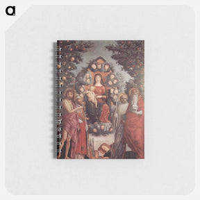 アートメモ帳-Madonna with saints St. John theBaptist, St. Gregory I the Great, St. Benedict - アンドレア マンテーニャ Memo.