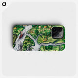 Port Royal, South Carolina - アンティーク地図 Phone Case.