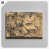A scene from orava - アーノルド ピーター ワイズ クビンチャン Canvas.