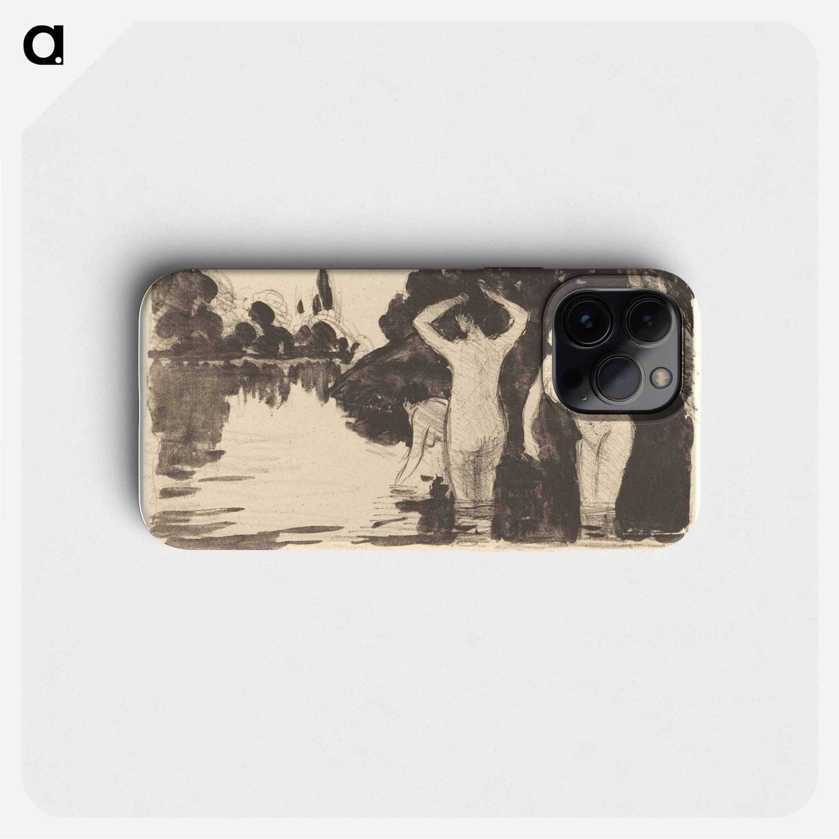 Bagneuses - Camille Pissarro Phone Case.