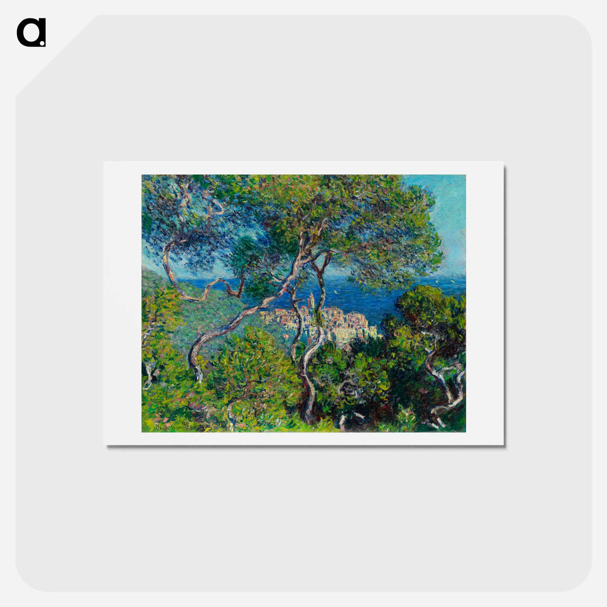 アートポストカード-Bordighera - クロード モネ Postcard.