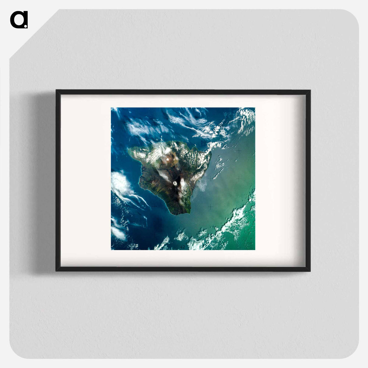 アートポスター-Island of Hawaii from Skylab
 - 上空からの地球 Poster.