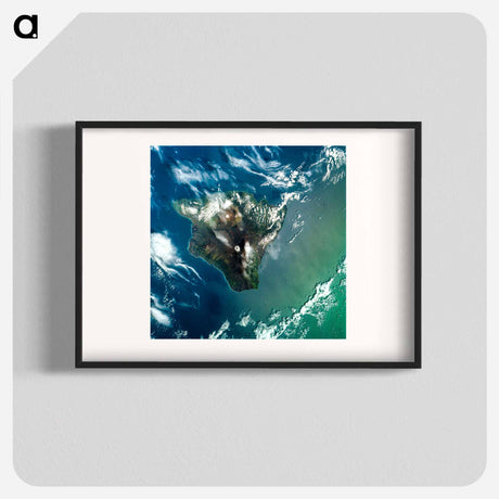 アートポスター-Island of Hawaii from Skylab
 - 上空からの地球 Poster.