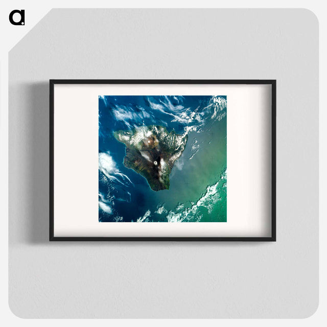 アートポスター-Island of Hawaii from Skylab
 - 上空からの地球 Poster.