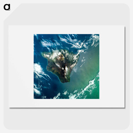 アートポスター-Island of Hawaii from Skylab
 - 上空からの地球 Poster.
