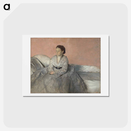 アートポストカード-Madam Rene de Gas - エドガー ドガ Postcard.