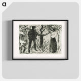 アートポスター-Adam and Eve - エドヴァルド ムンク Poster.